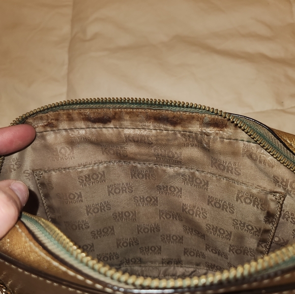 Michael Kors Gold Crossbody Bag - Picture 10 of 10